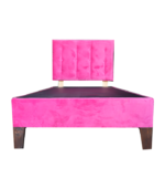 base cama rosa